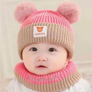 Beanie Wool Cap with Neck