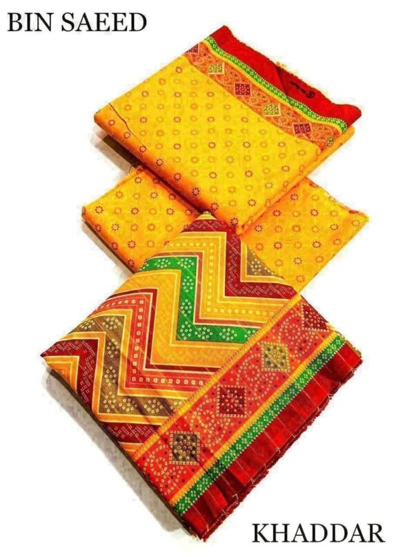 IMG-20250110-WA0067 Bin Saeed 💯 Original 3pcs Printed Khaddar Collection