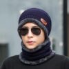 Beanie Wool Cap with Neck