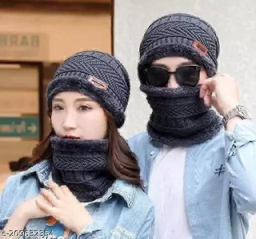 IMG-20250111-WA0036 Beanie Wool Cap with Neck