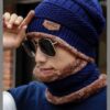Beanie Wool Cap with Neck