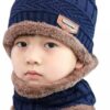 Beanie Wool Cap with Neck