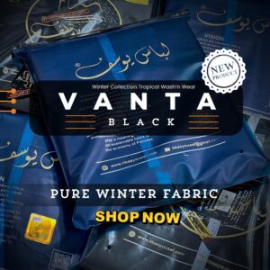 Libas-E-Yousaf ™ Introducing the “VANTA-BLACK” وانتا بلیک