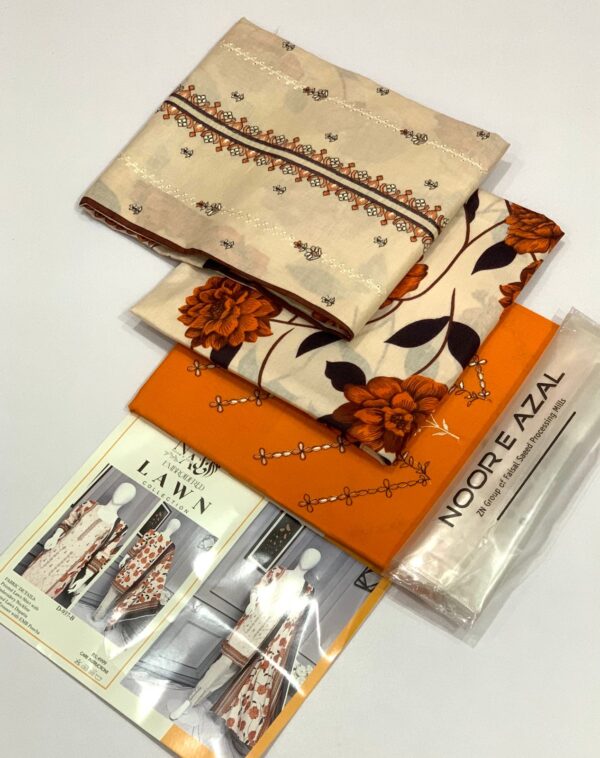 IMG-20250128-WA0085 Noor E Azal 2025 Lawn 💯 Original *Printed 3PC Collection