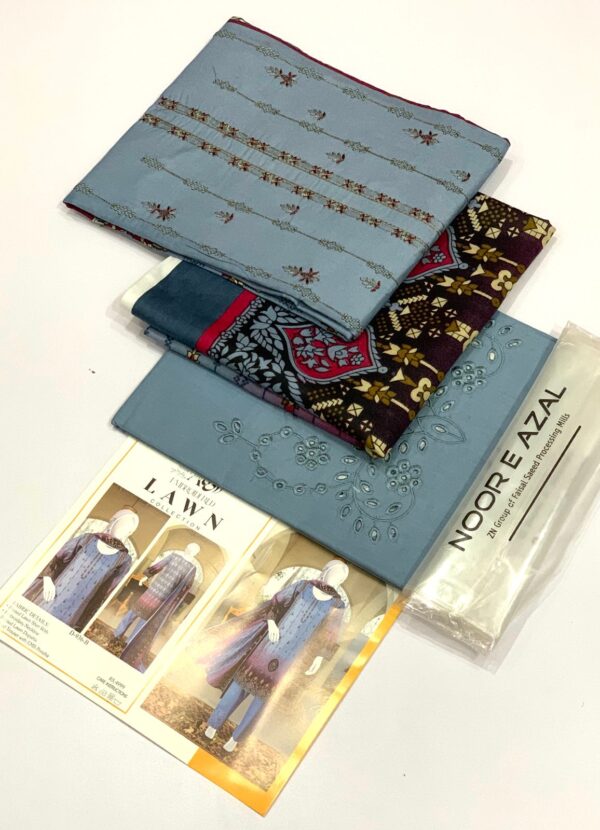 IMG-20250128-WA0088 Noor E Azal 2025 Lawn 3PCS Collection