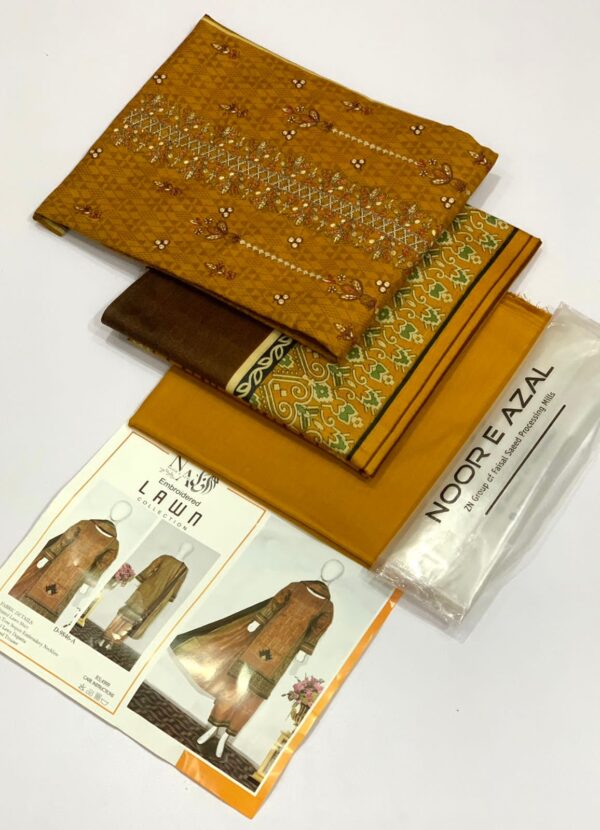 IMG-20250128-WA0093 Noor E Azal 2025 Lawn 3PCS Collection