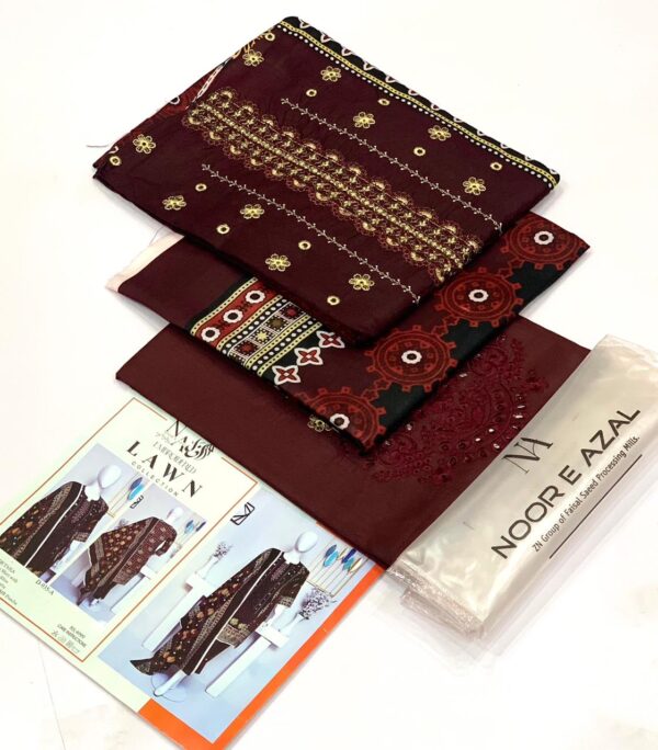 IMG-20250128-WA0098 Noor E Azal 2025 Lawn 3PCS Collection