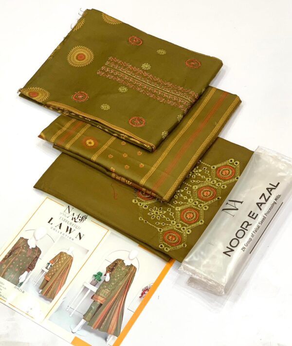 IMG-20250128-WA0100 Noor E Azal 2025 Lawn 3PCS Collection