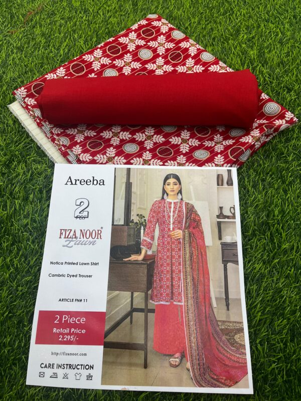 IMG-20250207-WA0001 Areeba by Fiza NOOR : Lawn 2PCS