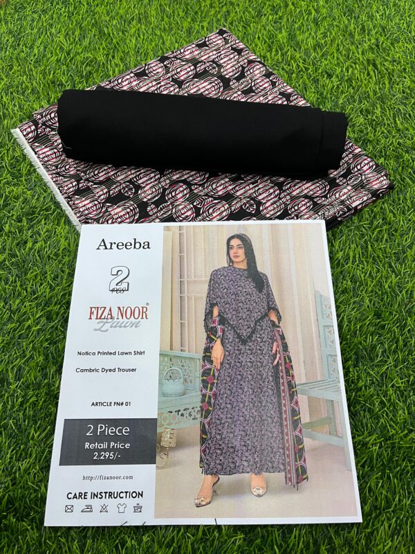 IMG-20250207-WA0005 Areeba by Fiza NOOR : Lawn 2PCS