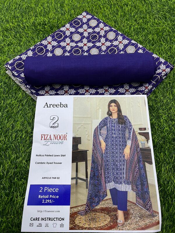 IMG-20250207-WA0021 Areeba by Fiza NOOR : Lawn 2PCS