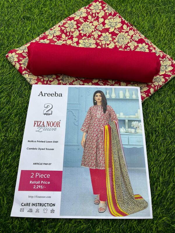 IMG-20250207-WA0029 Areeba by Fiza NOOR : Lawn 2PCS