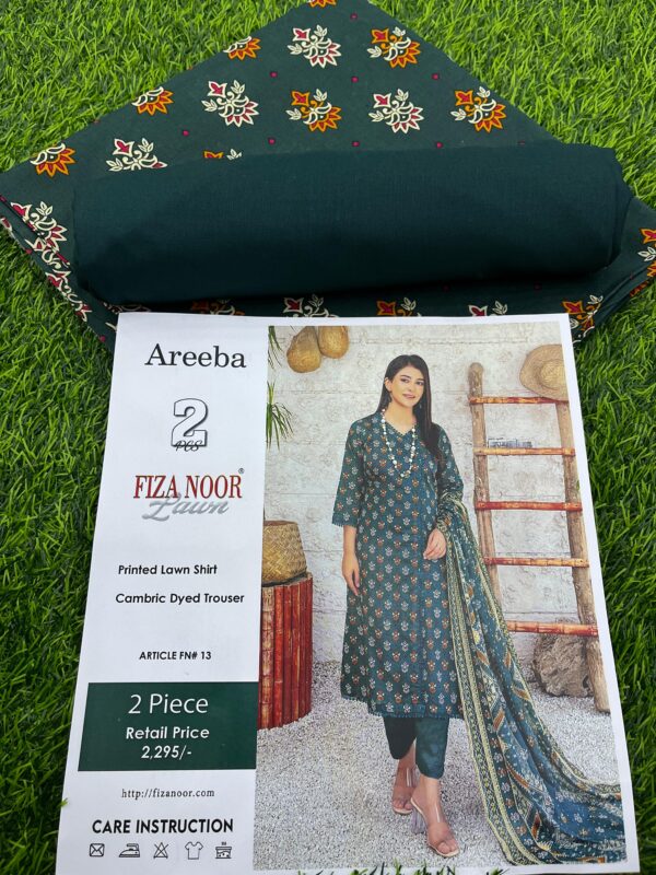 IMG-20250207-WA0035 Areeba by Fiza NOOR : Lawn 2PCS