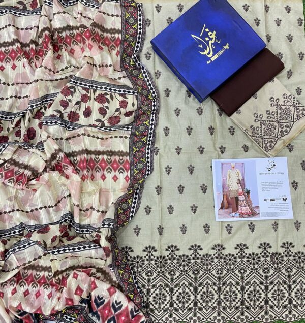 IMG-20250225-WA0013 Ghazal Lawn 3Pcs Vol-3 Ghazal Embroided Eid Collection