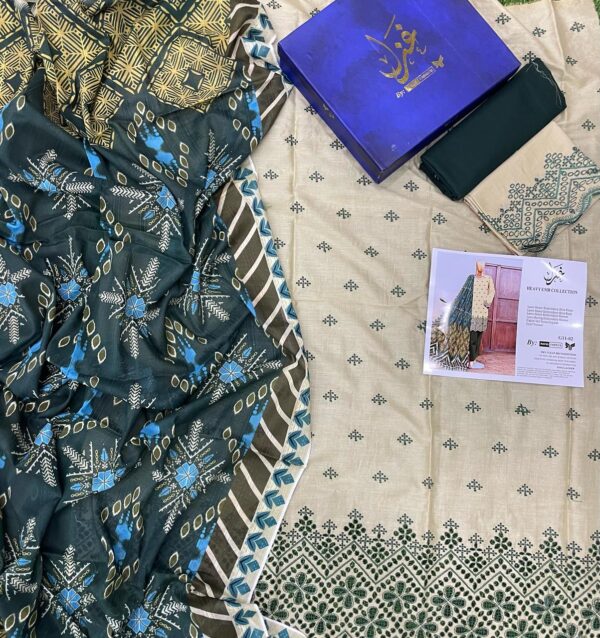 IMG-20250225-WA0021 Ghazal Lawn 3Pcs Vol-3 Ghazal Embroided Eid Collection