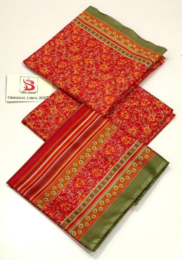 IMG-20250225-WA0033 Bin Saeed Lawn 3Pcs Vol-4