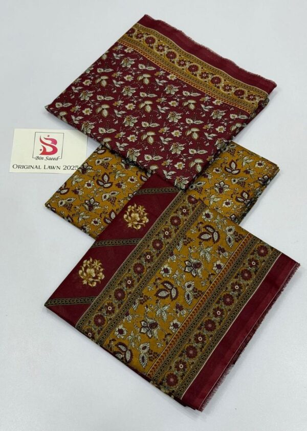 IMG-20250228-WA0048 Bin Saeed Lawn 3Pcs Vol-3