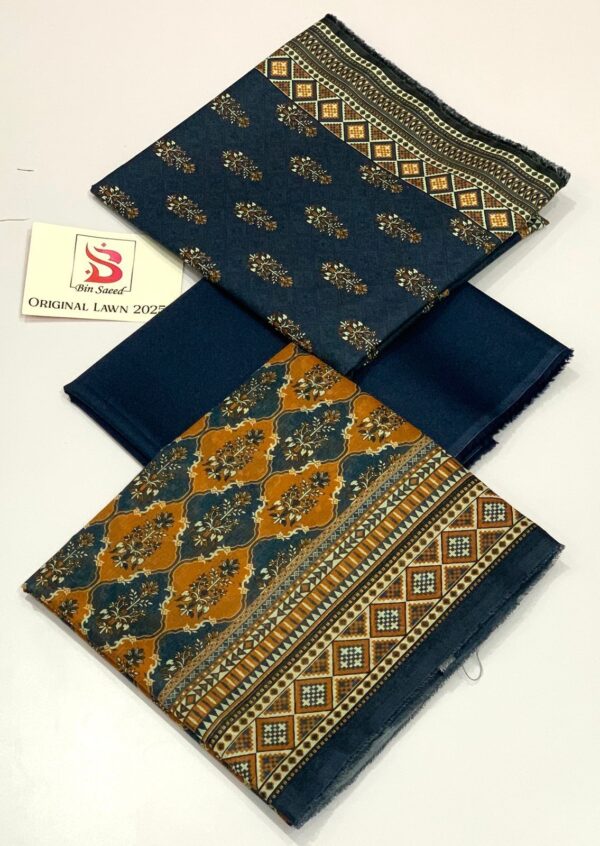 IMG-20250228-WA0066 Bin Saeed Lawn 3Pcs Vol-3
