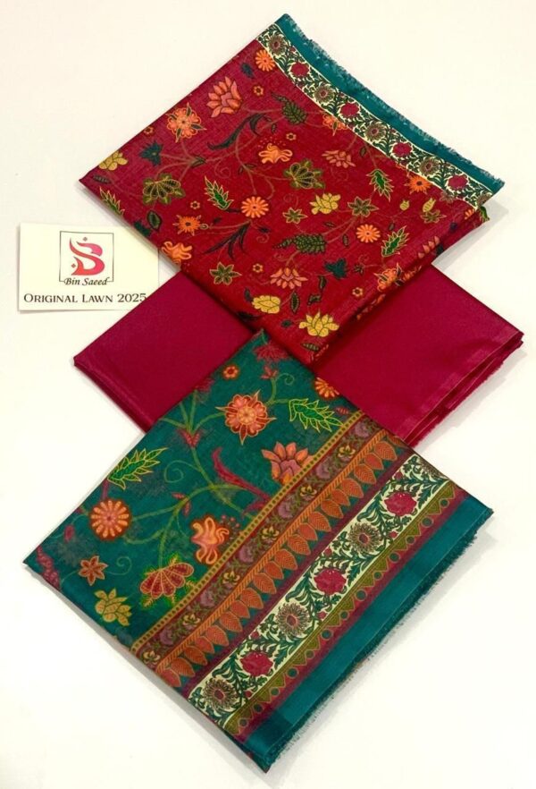 IMG-20250228-WA0071 Bin Saeed Lawn 3Pcs Vol-3