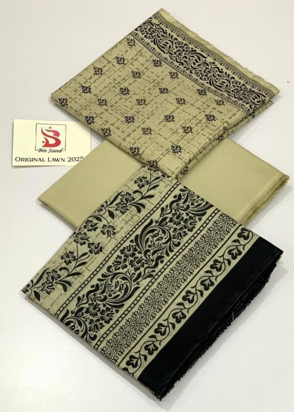 IMG-20250303-WA0006 Bin Saeed 💯 Original Printed 3pc Collection