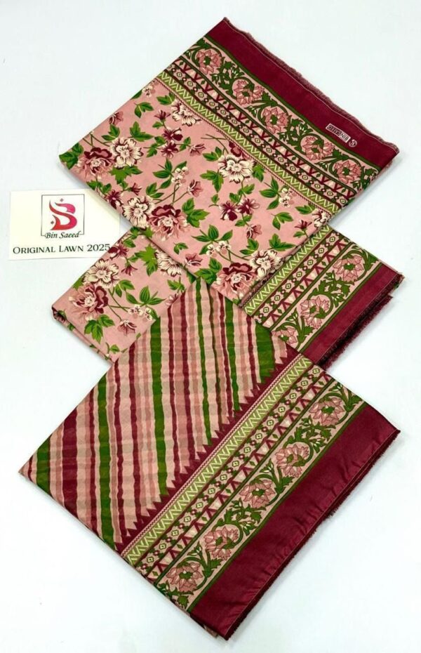 IMG-20250303-WA0007 Bin Saeed 💯 Original Printed 3pc Collection