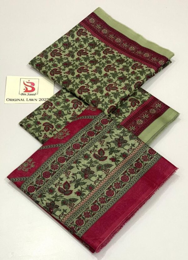 IMG-20250303-WA0014 Bin Saeed 💯 Original Printed 3pc Collection
