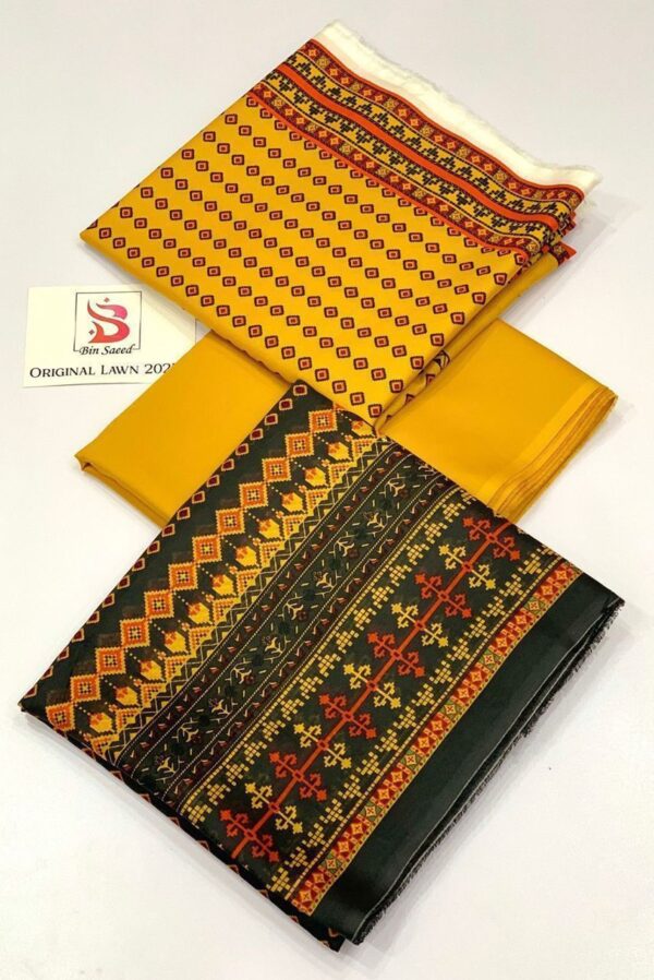 IMG-20250303-WA0028 Bin Saeed 💯 Original Printed 3pc Collection