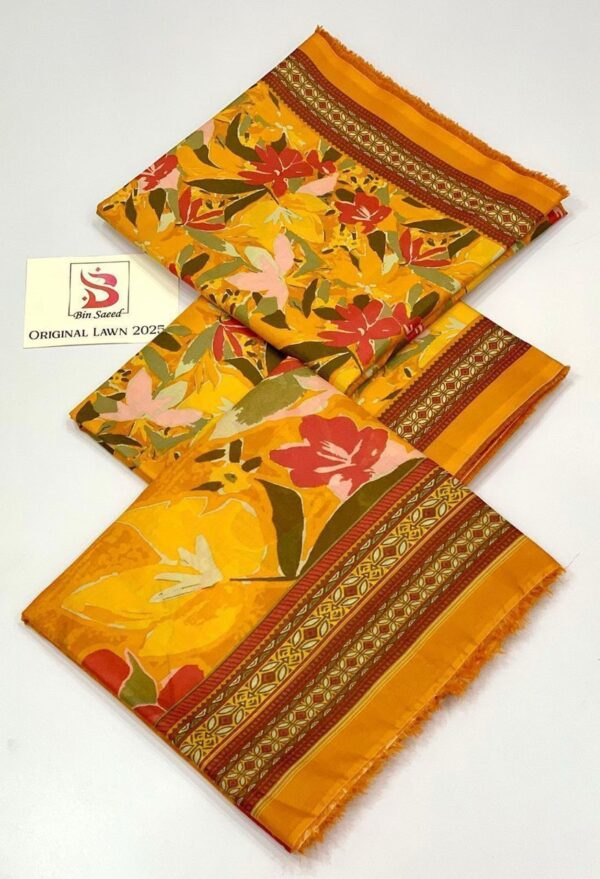 IMG-20250303-WA0032 Bin Saeed 💯 Original Printed 3pc Collection