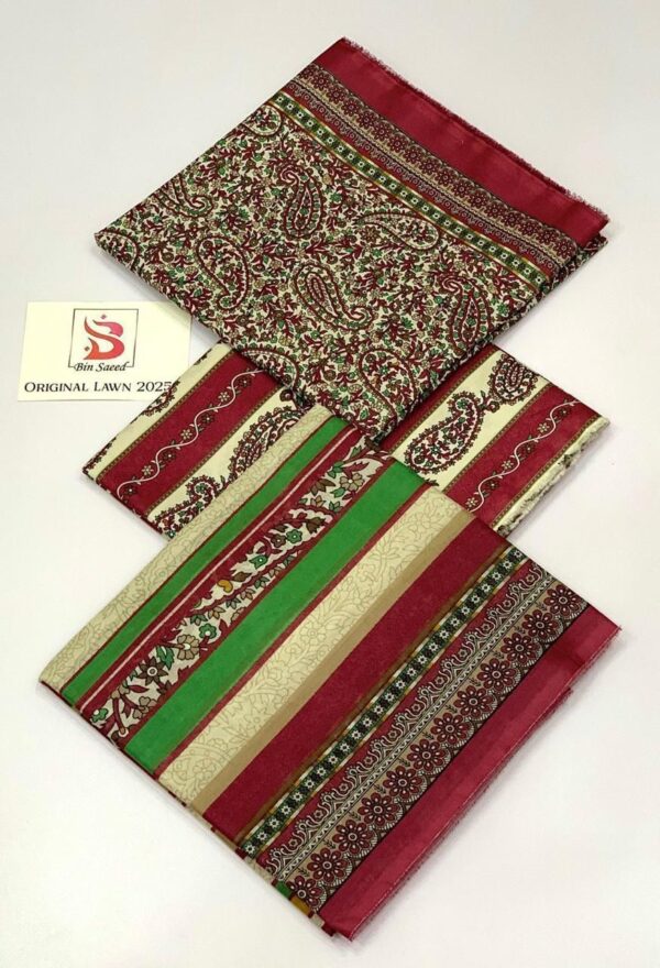 IMG-20250303-WA0033 Bin Saeed 💯 Original Printed 3pc Collection