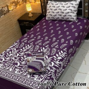 Gul Ahmad Pure Cotton Bedsheets Single