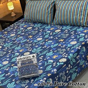 100% Pure Cotton 3PCS Bedsheet