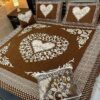4Pc Velvet Jacquard Bedsheet