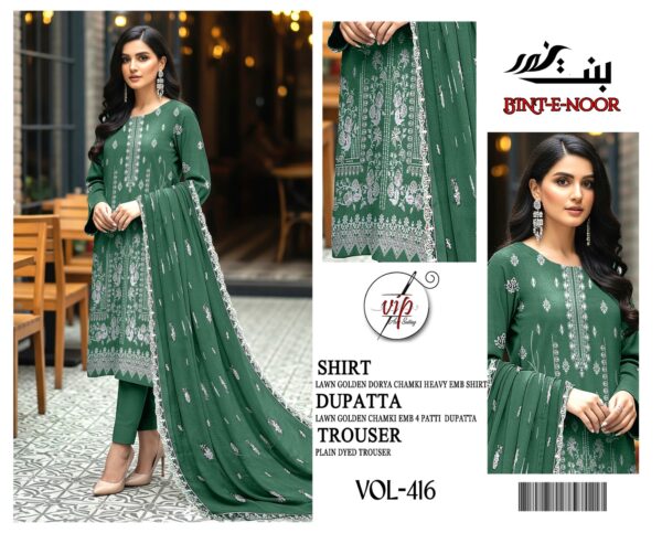 Bint-Noor Original Pure Lawn Collection LN-1201