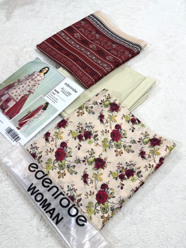 Edenrobe 3-Pcs Digital Printed Lawn Collection LN-1003