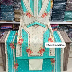 Bin Saeed Stitched Printed Lawn Collection LN-1005 Bin Saeed Stitched Printed Lawn Collection LN-1005