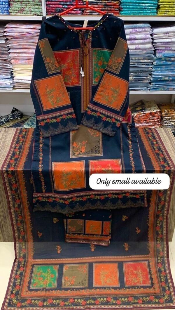 Bin Saeed Stitched Printed Lawn Collection LN-1005 Bin Saeed Stitched Printed Lawn Collection LN-1005