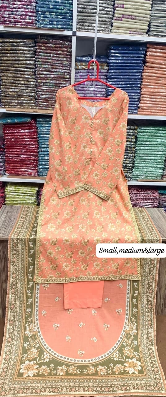 Bin Saeed Stitched Printed Lawn Collection LN-1005 Bin Saeed Stitched Printed Lawn Collection LN-1005