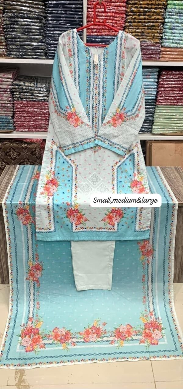 Bin Saeed Stitched Printed Lawn Collection LN-1005 Bin Saeed Stitched Printed Lawn Collection LN-1005
