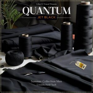 Libas-e-Yousaf Quantum Black Premium Wash & Wear Unstitched Suit – Jet Black WR-3003 Libas-e-Yousaf Quantum Black Premium Wash & Wear Unstitched Suit – Jet Black WR-3003