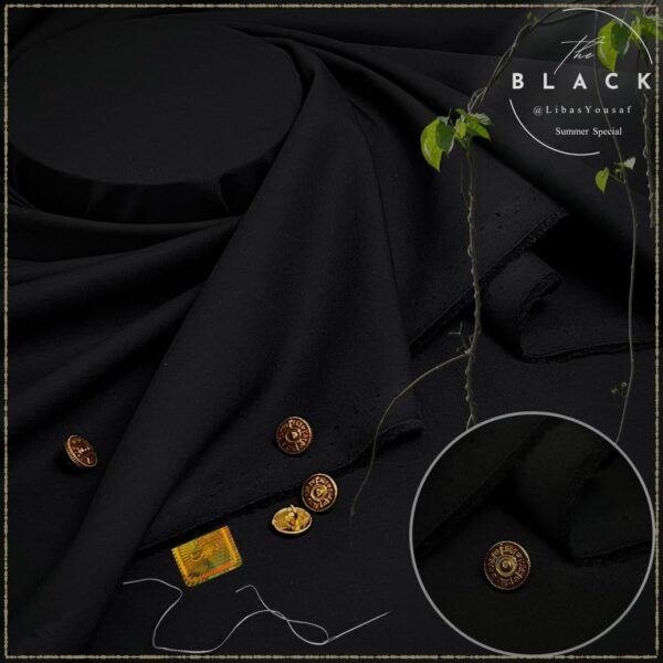 Libas-e-Yousaf Quantum Black Premium Wash & Wear Unstitched Suit – Jet Black WR-3003 Libas-e-Yousaf Quantum Black Premium Wash & Wear Unstitched Suit – Jet Black WR-3003