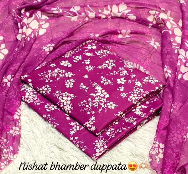 Nishat Premium Bhamber Dupatta 3-Pcs Lawn Collection LN-1011 Nishat Premium Bhamber Dupatta 3-Pcs Lawn Collection LN-1011