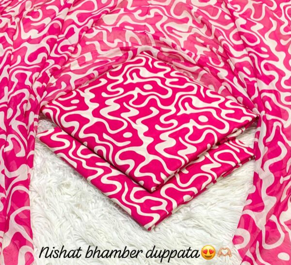 Nishat Premium Bhamber Dupatta 3-Pcs Lawn Collection LN-1011 Nishat Premium Bhamber Dupatta 3-Pcs Lawn Collection LN-1011