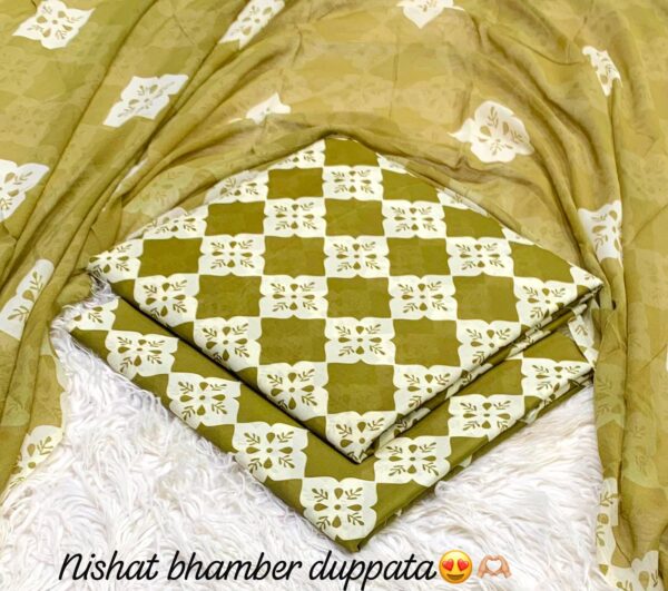 Nishat Premium Bhamber Dupatta 3-Pcs Lawn Collection LN-1011 Nishat Premium Bhamber Dupatta 3-Pcs Lawn Collection LN-1011