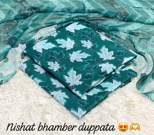 Nishat Premium Bhamber Dupatta 3-Pcs Lawn Collection LN-1011 Nishat Premium Bhamber Dupatta 3-Pcs Lawn Collection LN-1011