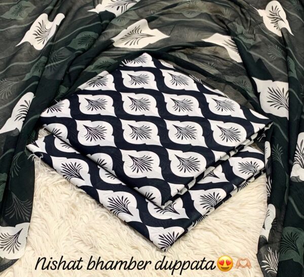Nishat Premium Bhamber Dupatta 3-Pcs Lawn Collection LN-1011 Nishat Premium Bhamber Dupatta 3-Pcs Lawn Collection LN-1011