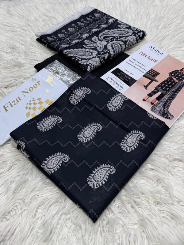 FIZANOOR Original Printed Lawn 3-Pcs Collection LN-1014