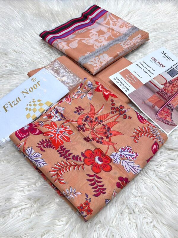 FIZANOOR Original Printed Lawn 3-Pcs Collection LN-1014