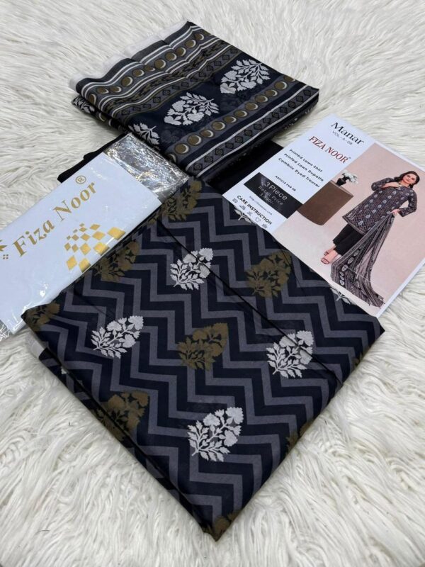 FIZANOOR Original Printed Lawn 3-Pcs Collection LN-1014