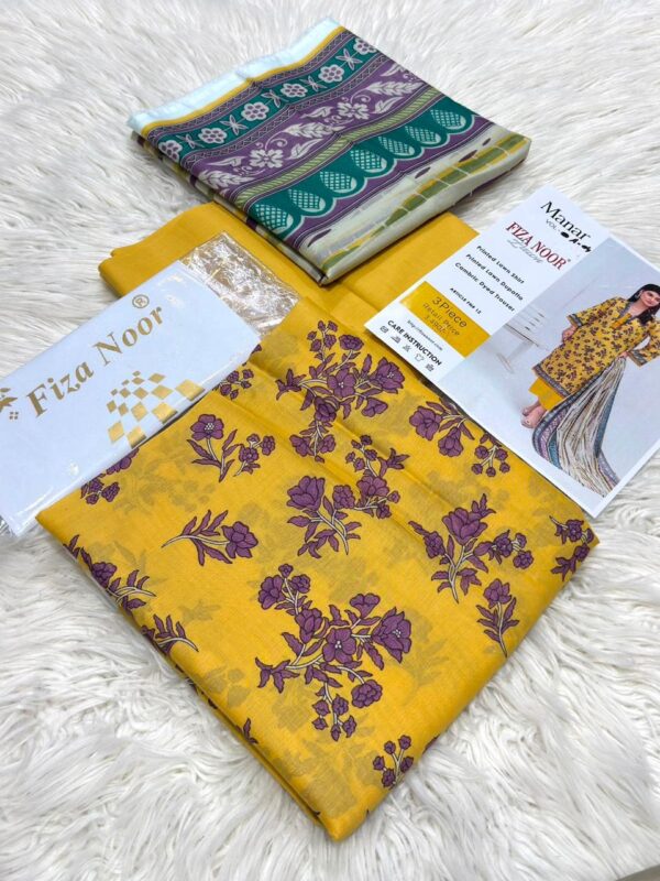 FIZANOOR Original Printed Lawn 3-Pcs Collection LN-1014
