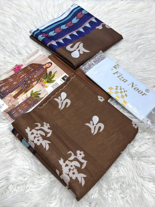 FIZANOOR Original Printed Lawn 3-Pcs Collection LN-1014